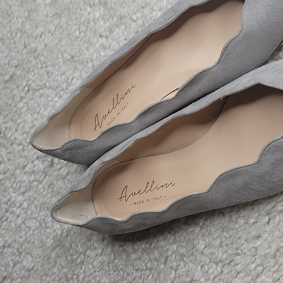 AVELLINI Cora Gray suede pointed toe flats size 39 - Picture 5 of 16